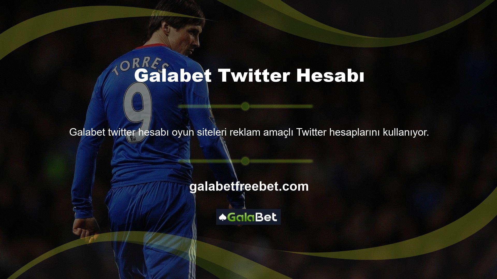 Casino sitesine üye olmayanlar ise Galabet Twitter hesabında paylaşılan bonus reklamını izleyerek siteye erişim sağlayabilmektedir